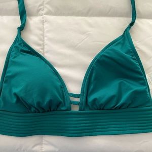 Turquoise swimsuit top in a size small